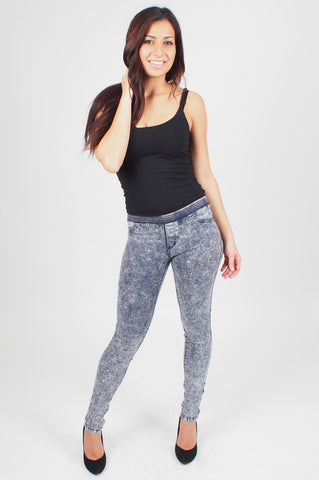 Acid Wash Jeggings