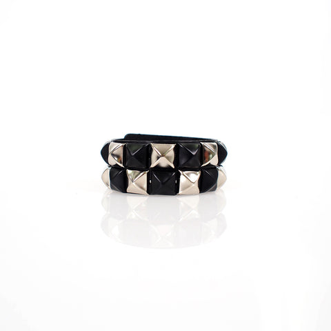 Black & Silver Stud Cuff