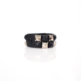 Black & Silver Stud Cuff