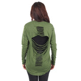 Cross My Back Top - Forest Green